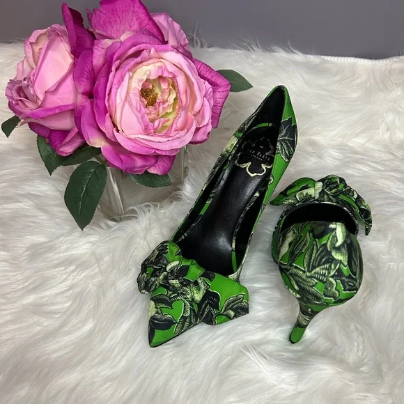 Green Ted Baker Heels - Picture 3 of 5
